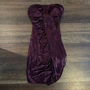 Plum bodycon dress